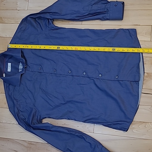 Men's size medium Eton blue dress shirt - Picture 4 of 6